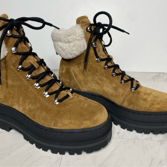 New! Marc Fisher Pierson Platform Lug Sole Lace Up Bootie 8 1/2 M - Picture 9 of 14